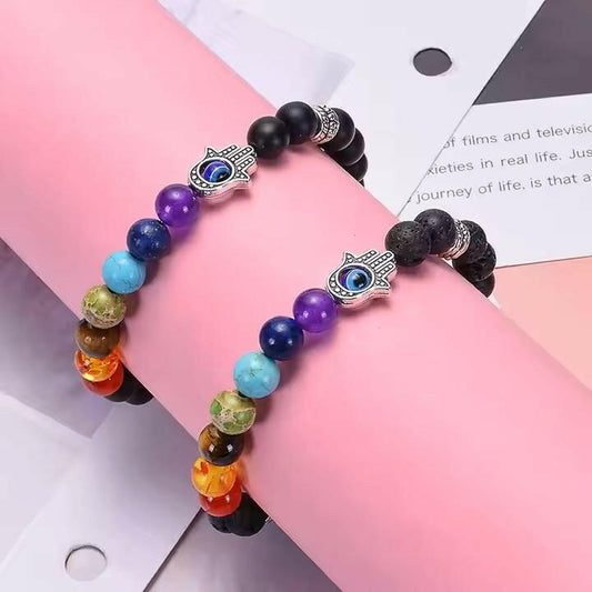 Classic 7 Chakra Beads Bracelet | Parishtha - ParishthaParishtha