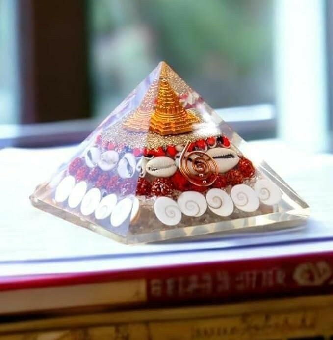 Crystal Wealth Gomati Chakra Shree Yantra Pyramid | Parishtha - ParishthaParishtha