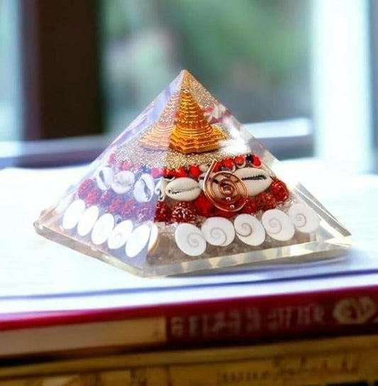 Crystal Wealth Gomati Chakra Shree Yantra Pyramid | Parishtha - ParishthaParishtha