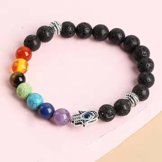 Classic 7 Chakra Beads Bracelet | Parishtha - ParishthaParishtha