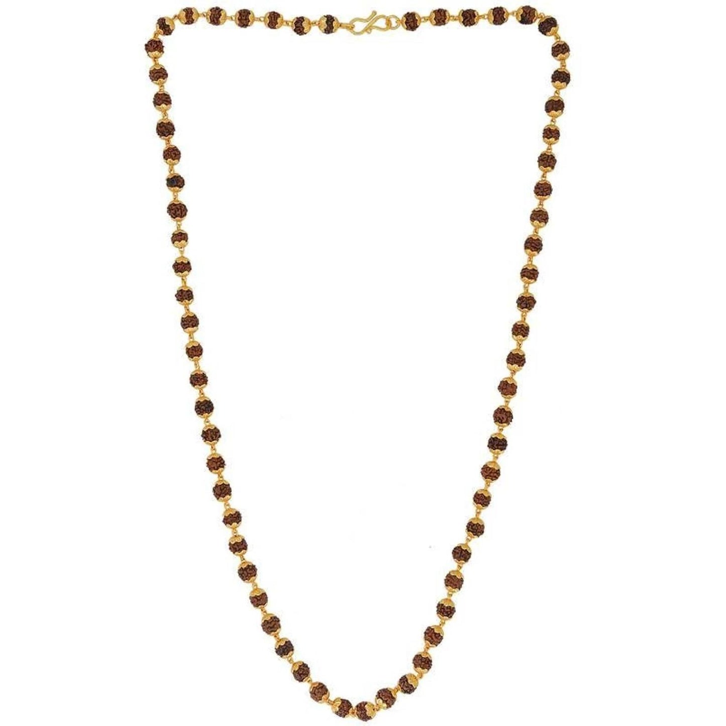 Gold - Plated Rudraksha Mala | Parishtha - ParishthaParishtha