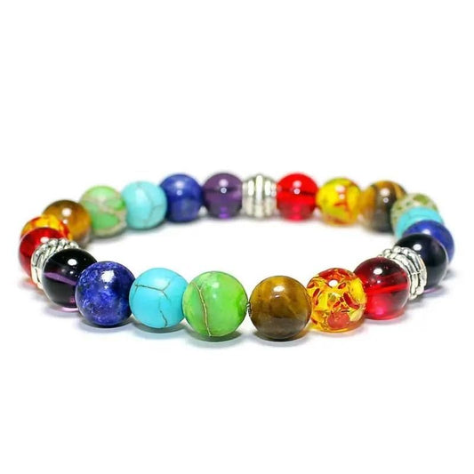 Classic 7 Beads Bracelet Natural Agates Bracelets Jewelry(Pack Of 2) - ParishthaParishtha
