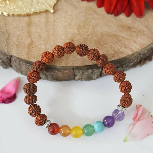 7 Chakra Rudraksha Bracelet | Parishtha - ParishthaParishtha