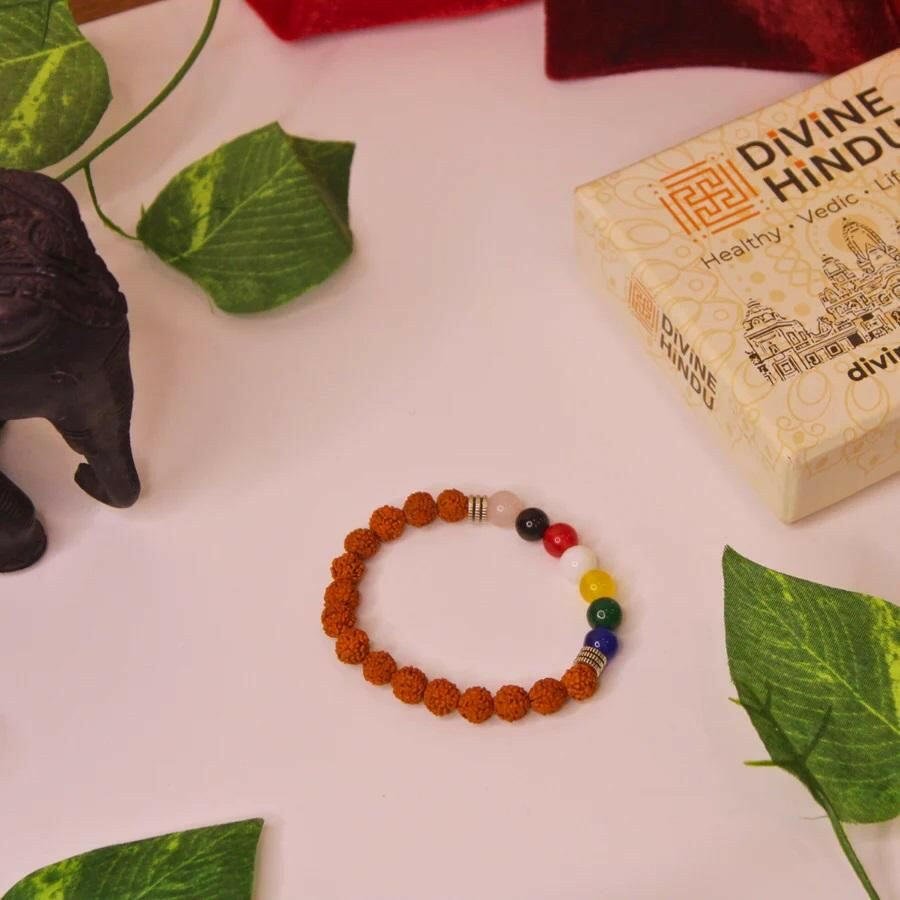 7 Chakra Rudraksha Bracelet | Parishtha - ParishthaParishtha