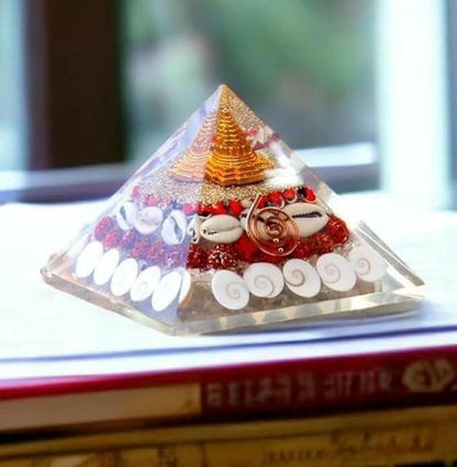 Crystal Wealth Gomati Chakra Shree Yantra Pyramid | Parishtha - ParishthaParishtha