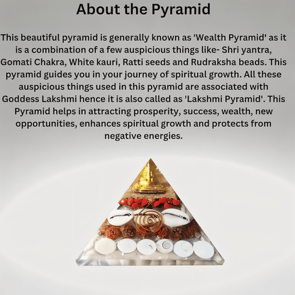 Crystal Wealth Gomati Chakra Shree Yantra Pyramid | Parishtha - ParishthaParishtha