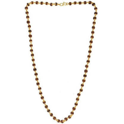 Gold - Plated Rudraksha Mala | Parishtha - ParishthaParishtha