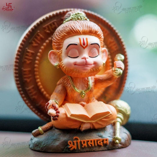 Shri Prasadam Meditating Bal Hanuman Idols | Parishtha - ParishthaParishtha