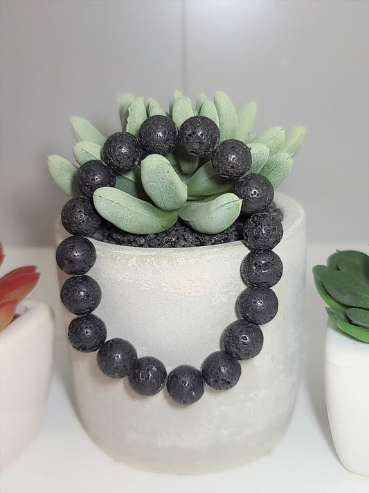 Natural Lava Rock Bracelet | Parishtha - ParishthaParishtha
