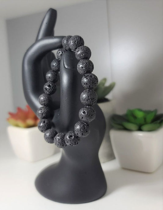 Natural Lava Rock Bracelet | Parishtha - ParishthaParishtha